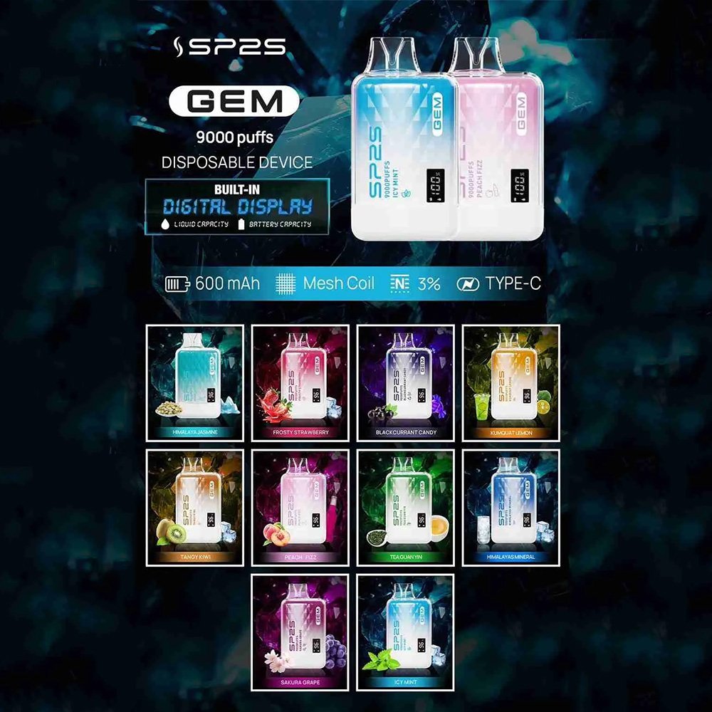 SP2S GEM拋棄式電子煙思博瑞一次性9000口:圖片 3